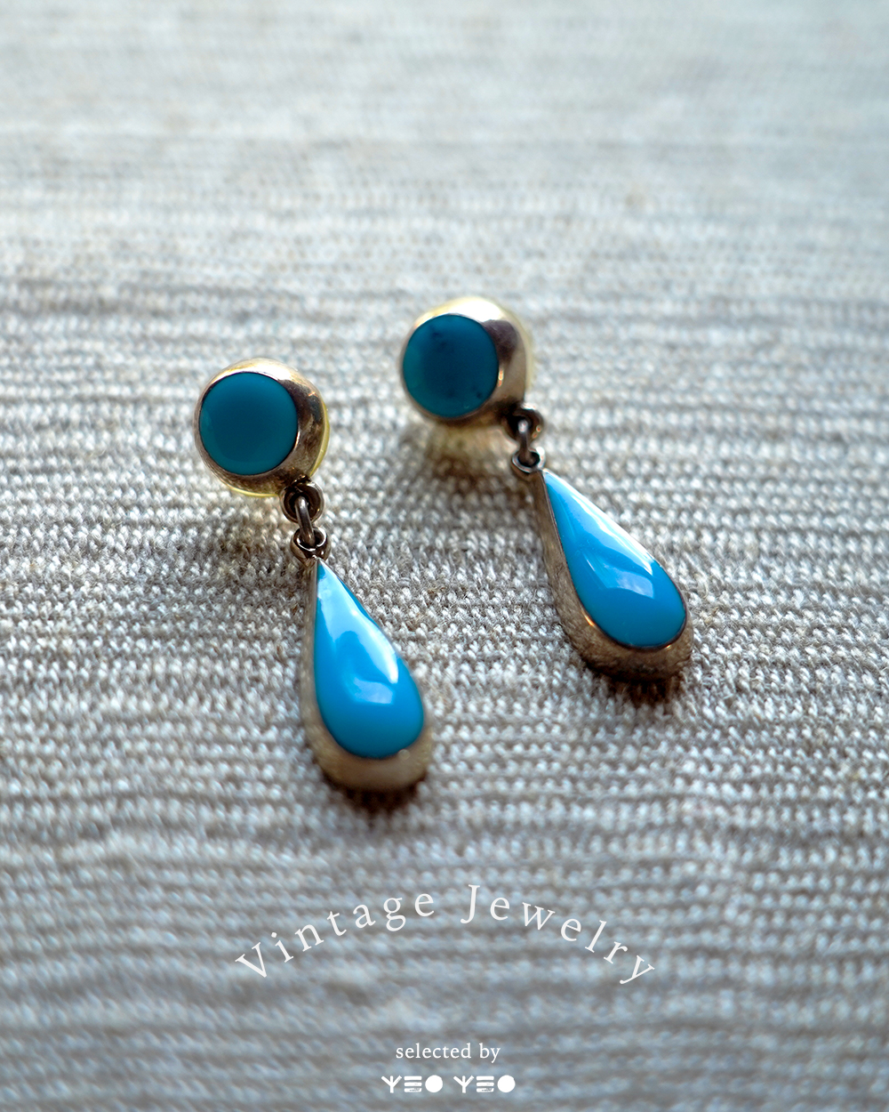 [Vintage]Turquoise earring